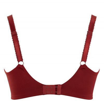 Sculptresse by Panache Chi Chi Balconnet Bra Red Animal Underwired non-padded full cup bra 75-105, D-HH 7695-REL