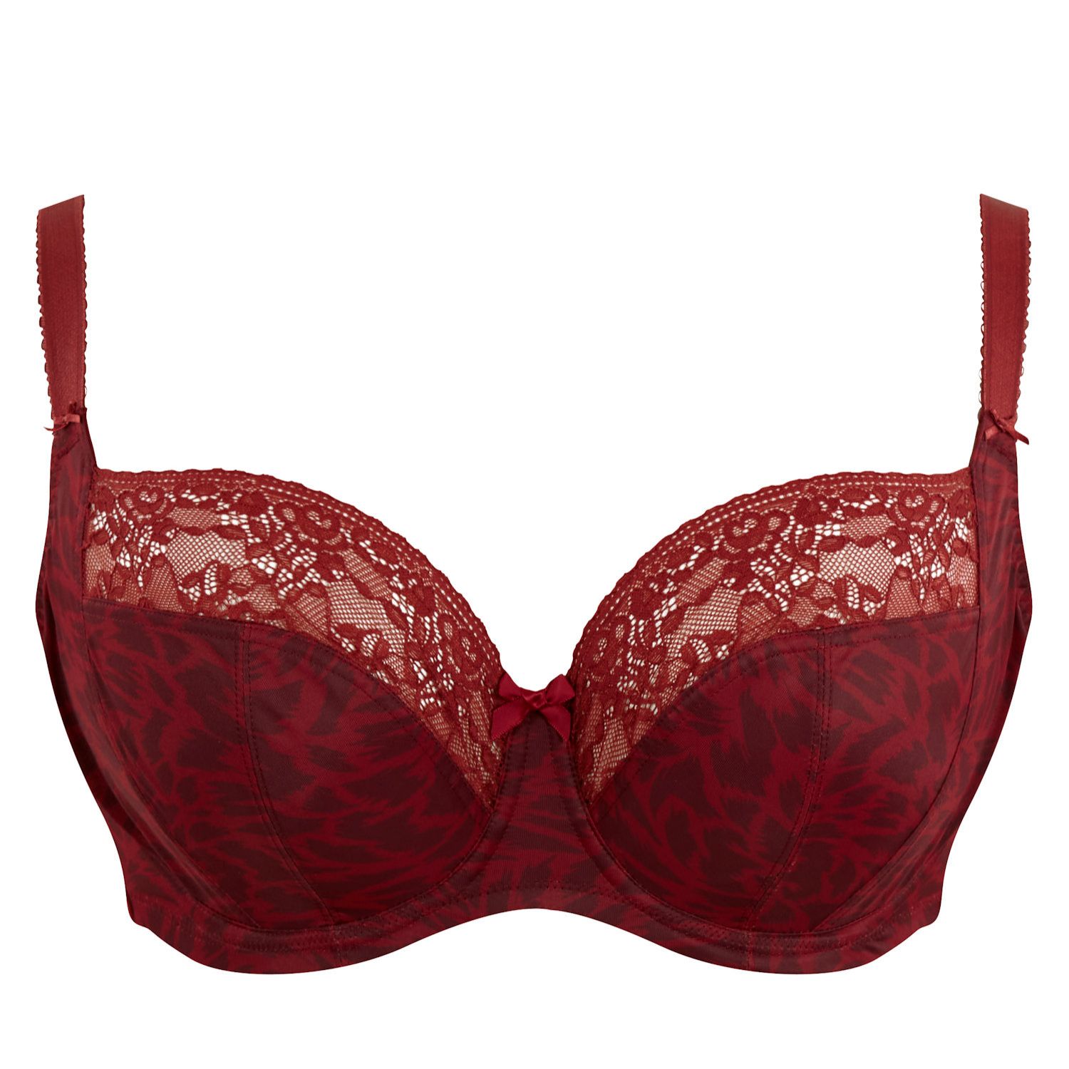 Sculptresse by Panache Chi Chi Balconnet Bra Red Animal