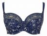 Sculptresse by Panache Chi Chi Balconnet Bra Blue Meadow-thumb Underwired non-padded full cup bra. 75-105, D-HH 7695-BLW
