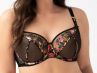 Gorsenia Chiara Soft Bra Black Floral-thumb Underwired, non-padded bra 65-100, D-M K755