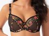 Gorsenia Chiara Soft Bra Black Floral-thumb Underwired, non-padded bra 65-100, D-M K755