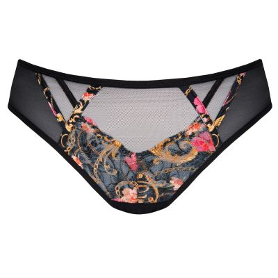 Gorsenia Chiara Brazilian Black Floral  M/38 - 2XL/44 K757