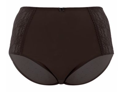 Sculptresse by Panache Chi Chi High Waist Brief Black High rise midi brief with see-through mesh back 40-52 7692