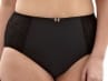 Sculptresse by Panache Chi Chi Brief Black-thumb High rise midi brief with see-through mesh back 40-52 7692