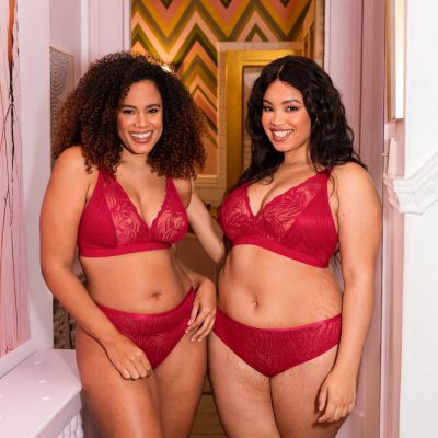 Curvy Kate Lace Daze Bralette Lipstick Red Wireless bralette bra 65-90 E/F - M/N CK-044-110-LIP