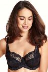 Panache Clara Full Cup Bra Charcoal Black-thumb Underwired, unpadded full cup lace bra 65-85, D-J 7255