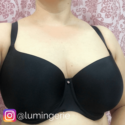 Cleo by Panache Harper Moulded Balconnet Bra Black Underwired, moulded balconnet bra 60-85, D-H 9921-BLK