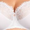 Nessa Coco Soft UW Bra White-thumb Underwired non-padded balconnet with guipure lace. 65-110, E-O COC-N500-WHE