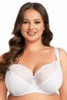Nessa Coco Soft UW Bra White-thumb Underwired non-padded balconnet with guipure lace. 65-110, E-O COC-N500-WHE