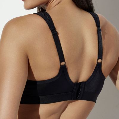 Ava Lingerie Soft Comfort Non-Wired Bra - Black Non-wired, lightly padded crop top bra. 70-95, D-J AV2305-BLK