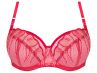 Gorsenia Crazy Heart Soft Bra Red-thumb Underwired, non-padded mesh bra with embroidery. 70-100, D-M K828