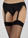 Cette Cristal Sheer Stockings Black 20 den-thumb Silicone free stockings with reinforced top and toes. S-4XL 307-902