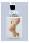 Cette Cristal Sheer Stockings Black 20 den-thumb Silicone free stockings with reinforced top and toes. S-4XL 307-902