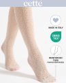 Cette Crochet Fishnet Tights - Off White-thumb Crochet fishnet tights with elasticated waist. S/M - 2XL 445-608/OFF