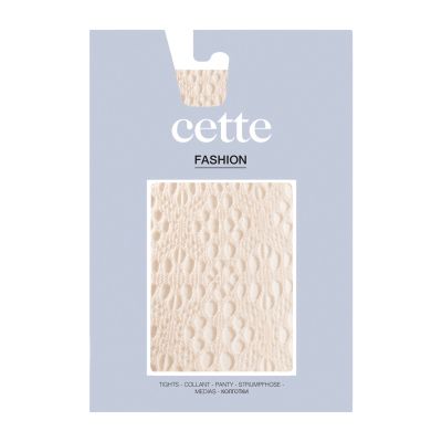 Cette Crochet Fishnet Tights - Off White Crochet fishnet tights with elasticated waist. S/M - 2XL 445-608/OFF