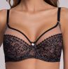 Ava Lingerie Crystal Soft Bra Black-thumb Underwired, soft cup bra with wiring 65-105, D-L AV-1396-BLK