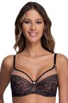 Ava Lingerie Crystal Soft Bra Black-thumb Underwired, soft cup bra with wiring 65-105, D-L AV-1396-BLK
