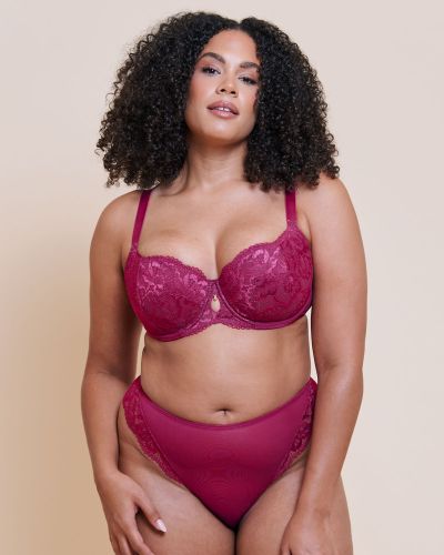Curvy Kate Boost Sweetheart UW Padded Balcony Bra - Magenta Underwired, padded push up balcony bra. 65-100, D-M CK120106-MGP
