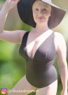 Curvy Kate Twist & Shout Non Wired Plunge Swimsuit Black-thumb Non-wired, dual sized swimsuit 65-90 E/F - M/N CS-024-606-BLK