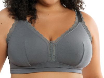 Parfait Lingerie Dalis Bralette Charcoal Non-wired, non-padded bralette 65-90, D-H P5641-CHA