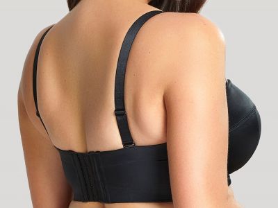 Sculptresse by Panache Dana Strapless Bra Black Underwired, slightly padded strapless bra 75-105, D-M 9670-BLK