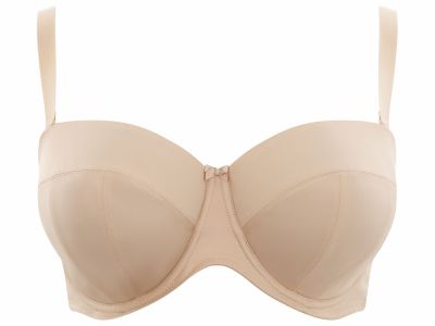 Sculptresse by Panache Dana Strapless Bra Linen Underwired, slightly padded strapless bra 75-105, D-M 9670-LIN