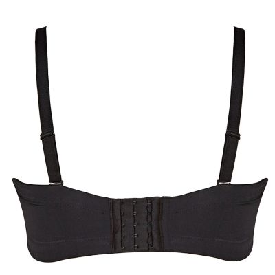 Sculptresse by Panache Dana Strapless Bra Black Underwired, slightly padded strapless bra 75-105, D-M 9670-BLK