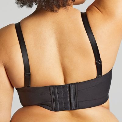 Sculptresse by Panache Dana Strapless Bra Black Underwired, slightly padded strapless bra 75-105, D-M 9670-BLK