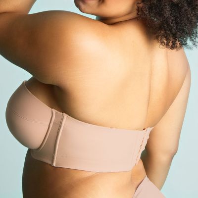 Sculptresse by Panache Dana Strapless Bra Linen Underwired, slightly padded strapless bra 75-105, D-M 9670-LIN