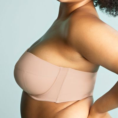 Sculptresse by Panache Dana Strapless Bra Linen Underwired, slightly padded strapless bra 75-105, D-M 9670-LIN