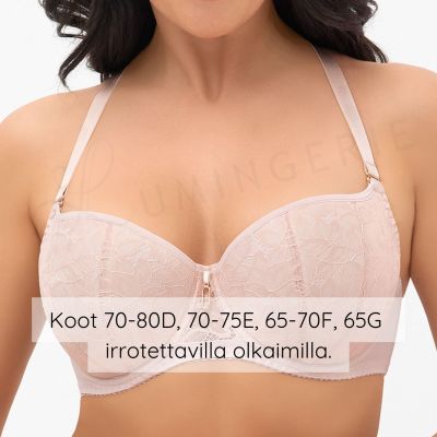 Gorsenia Daria UW P Balconette - Beige Underwired padded balconette bra. 65-95, D-K G009
