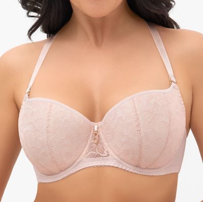 Gorsenia Daria UW P Balconette - Beige Underwired padded balconette bra. 65-95, D-K G009