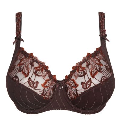 PrimaDonna Deauville UW Full Cup Bra Ristretto D-H cups Underwired, non-padded full cup bra 65-110, D-H 01618-10/11-RIS