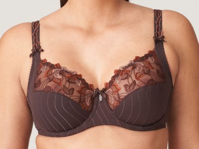 PrimaDonna Deauville UW Full Cup Bra Ristretto D-H cups Underwired, non-padded full cup bra 65-110, D-H 01618-10/11-RIS