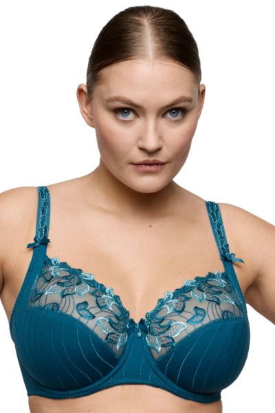 PrimaDonna Deauville UW Full Cup Bra - Peacock Underwired, non-padded full cup bra. 65-110, D-K 01618-10/11/15-PEA