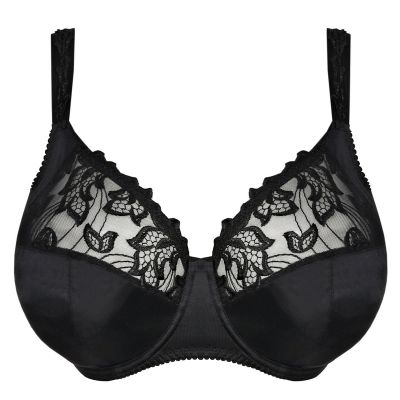 PrimaDonna Deauville UW Full Cup Bra Black I-K cups Underwired, non-padded full cup bra 70-100, I-K 01618-15-ZWA