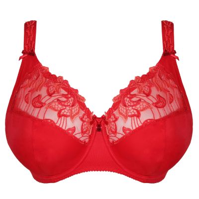 PrimaDonna Deauville UW Full Cup Bra Scarlet I-K cups Underwired, non-padded full cup bra 70-100, I-K 01618-15-SCA
