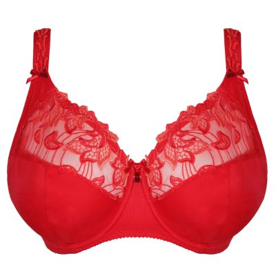 PrimaDonna Deauville UW Full Cup Bra Scarlet I-K cups Underwired, non-padded full cup bra 70-100, I-K 01618-15-SCA
