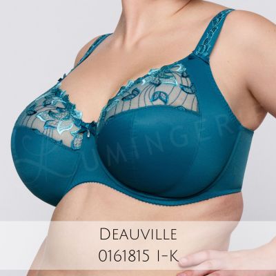 PrimaDonna Deauville UW Full Cup Bra - Peacock Underwired, non-padded full cup bra. 65-110, D-K 01618-10/11/15-PEA