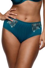 Deauville Lace Full Briefs - Peacock