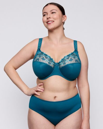 PrimaDonna Deauville UW Full Cup Bra - Peacock Underwired, non-padded full cup bra. 65-110, D-K 01618-10/11/15-PEA