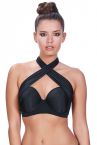 Freya Swim Deco Multiway Bandeau Bikini Top Black-thumb Moulded bandeau with a multiway scarf tie 60-85, D-J AS3872-BLK
