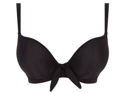 Freya Deco Swim UW Bikini Top Black Underwired, moulded and seamless plunge bikini top 60-85, D-J AS3284-BLK