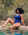 Curvy Kate Deep Dive Non Wired Swimsuit - Cobalt Blue-thumb Non-wired, dual sized swimsuit. 65-90 E/F - O/P CS028606-CBU