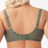 Gorsenia Delaila UW Soft Bra Green Floral-thumb Underwired, non-padded mesh bra with embroidery. 70-100, D-M K939-ZIE