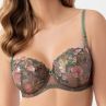 Gorsenia Delaila UW Soft Bra Green Floral-thumb Underwired, non-padded mesh bra with embroidery. 70-100, D-M K939-ZIE