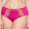 PrimaDonna Devdaha Full Brief - Very Berry-thumb Retro vibe briefs with colourful embroidery. M/40- 3XL/48 0563441-VEB