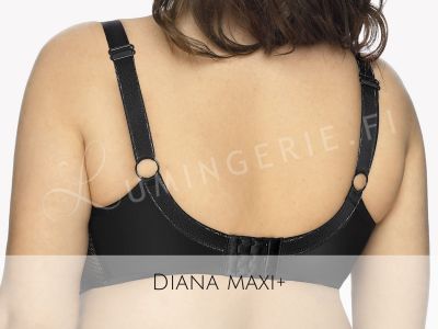 Gaia Lingerie Diana Semi Soft Bra Black Beige Underwired, semi-soft bra 70-105, D-L BS--1053-CZB-SS10/SSMX4