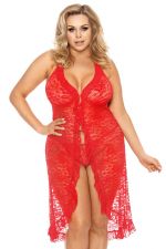 Anaïs Dion Lace Dress Red