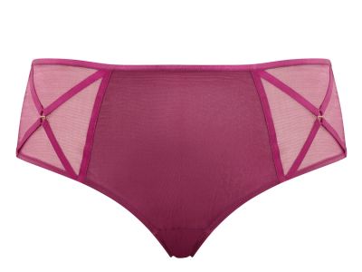 Sculptresse by Panache Dionne Midi Brief Orchid Midi briefs with strap detailing 40-50 9694-ORC